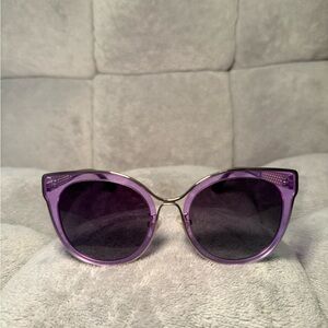 Charriol Purple Cat-Eye Sunglasses